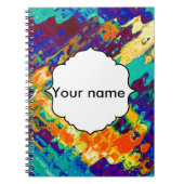 Abstraktes Retro-Design Notizblock (Vorderseite)