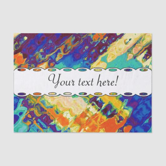 Abstraktes Retro-Design Seidenpapier (Vorderseite)