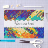 Abstraktes Retro-Design Seidenpapier (Handwerk)