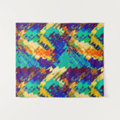 Abstraktes Retro-Design Wandteppich (Vorderseite (Horizontal))