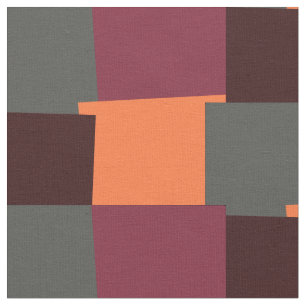 Abstraktes Retro-Farben-Geometrisches Muster #6 Stoff