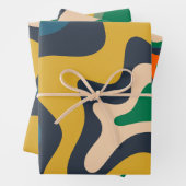 Abstraktes Retro-Flüssig-wirbelmuster Geschenkpapier Set (Beispiel)