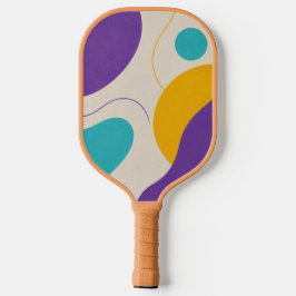 Abstraktes Retro-Form Farbiges Pickleball-Paddel  Pickleball Schläger