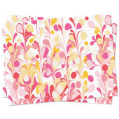 Abstraktes Retro-Marmormuster Rosa Gelb Seidenpapier