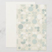 Abstraktes Retro-Muster Briefpapier (Vorne/Hinten)