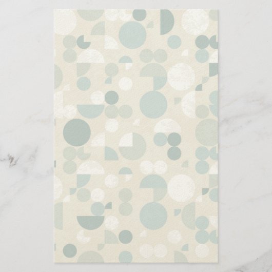 Abstraktes Retro-Muster Briefpapier (Vorderseite)