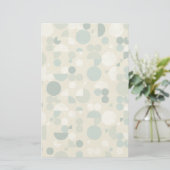 Abstraktes Retro-Muster Briefpapier (Stehend Vorderseite)
