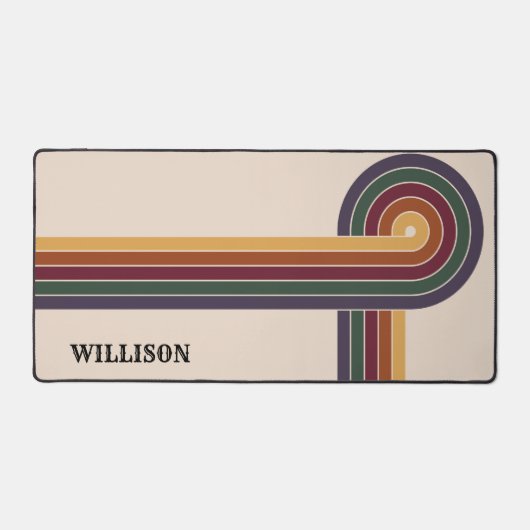 Abstraktes Retro-Muster der 80er Jahre Schreibtischunterlage (Vorderseite)