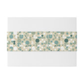 Abstraktes retro Muster Einladungsbanderole (Rückseitenbeispiel)