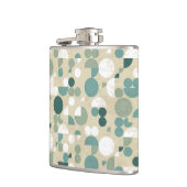 Abstraktes retro Muster Flachmann (Links)