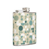 Abstraktes retro Muster Flachmann (Rechts)