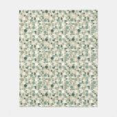 Abstraktes retro Muster Fleecedecke (Vorderseite)