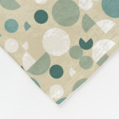 Abstraktes retro Muster Fleecedecke (Ecke)
