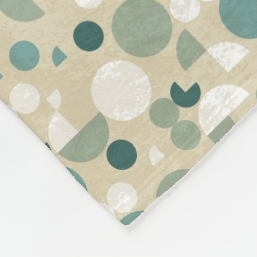 Abstraktes retro Muster Fleecedecke (Ecke)