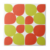 Abstraktes Retro-Muster Fliese (Vorderseite)