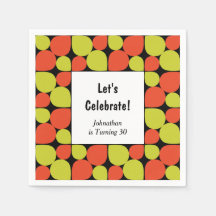 Abstraktes Retro Muster Geburtstag