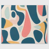 Abstraktes Retro-Muster Geschenkpapier (Flach)