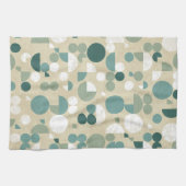 Abstraktes retro Muster Geschirrtuch (Horizontal)