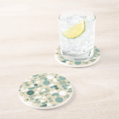 Abstraktes retro Muster Getränkeuntersetzer (Seite)