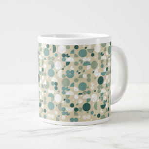 Abstraktes Retro-Muster Jumbo-Tasse