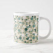 Abstraktes Retro-Muster Jumbo-Tasse (Rechts)