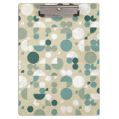 Abstraktes retro Muster Klemmbrett (Vorderseite)