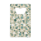 Abstraktes retro Muster Kreditkarten Flaschenöffner (Vorderseite)