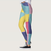 Abstraktes Retro-Muster Leggings (Links)