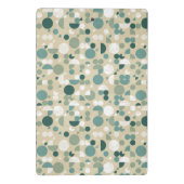 Abstraktes retro Muster Mini Klemmbrett (Rückseite)