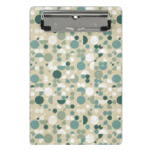 Abstraktes retro Muster Mini Klemmbrett (Vorderseite)