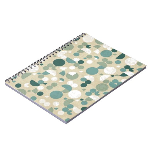 Abstraktes retro Muster Notizblock (Linke Seite)