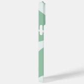 Abstraktes Retro-Muster Pastell Grüne Minze Case-Mate iPhone Hülle (Rückseite / Rechts)