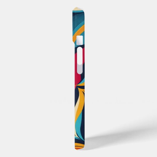 Abstraktes Retro-Muster Personalisiert Case-Mate iPhone Hülle (Rückseite / Links)