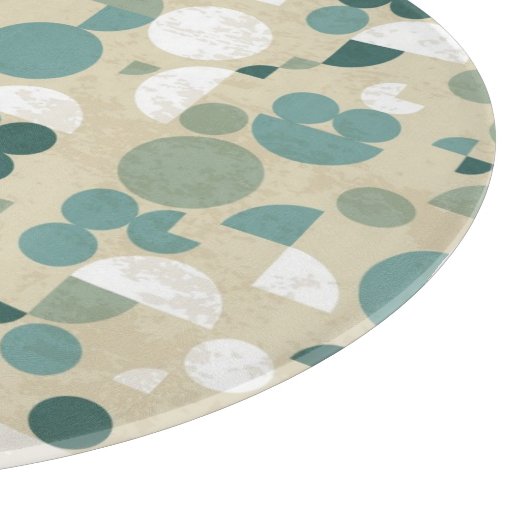 Abstraktes retro Muster Schneidebrett (Ecke)