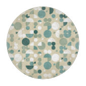 Abstraktes retro Muster Schneidebrett (Vorderseite)