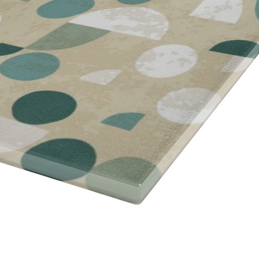 Abstraktes retro Muster Schneidebrett (Ecke)