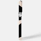 Abstraktes Retro-Muster schwarz und beige Case-Mate iPhone Hülle (Rückseite / Rechts)