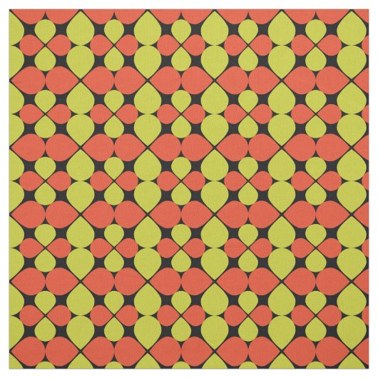 Abstraktes Retro-Muster Stoff (Muster)