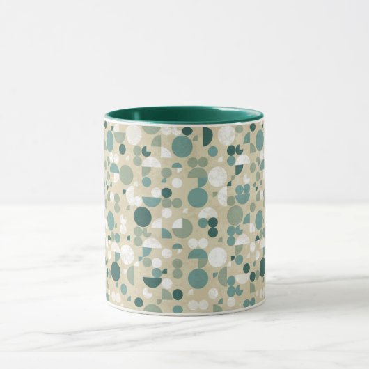 Abstraktes retro Muster Tasse (Zentrum)