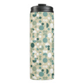 Abstraktes retro Muster Thermosbecher (Vorderseite)