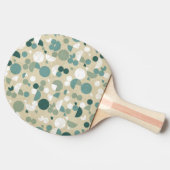 Abstraktes retro Muster Tischtennis Schläger (Seitenansicht)