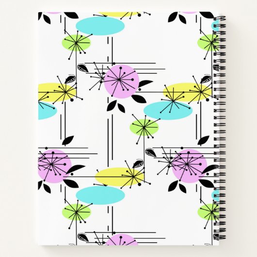 Abstraktes Retro Notizblock (Rückseite)