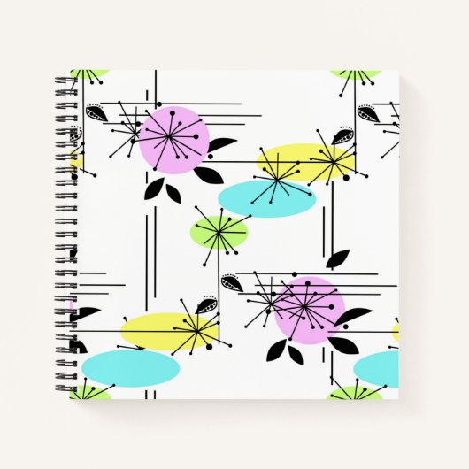 Abstraktes Retro Notizblock (Vorderseite)