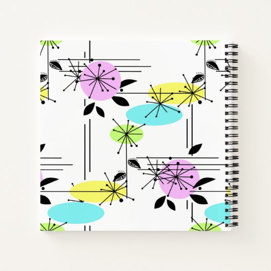 Abstraktes Retro Notizblock (Rückseite)