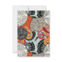 Abstraktes Retro-Swirbelmuster mit japanischem Fla
