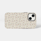 Abstraktes Retro-Uhr-Muster iPhone Hülle (Rückseite (Horizontal))