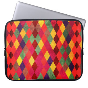 Abstraktes Retro-Vintage-Nahtlosmuster Laptopschutzhülle