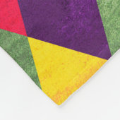 Abstraktes Retro-Vintages nahtloses Muster Fleecedecke (Ecke)
