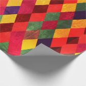 Abstraktes Retro-Vintages nahtloses Muster Geschenkpapier (Ecke)