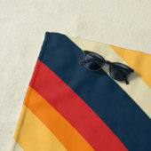 Abstraktes Retro-Wellendesign Strandtuch (Beispiel)
